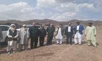 کلنگ زنی پروژه انتقال آب به عشایر زاهدان